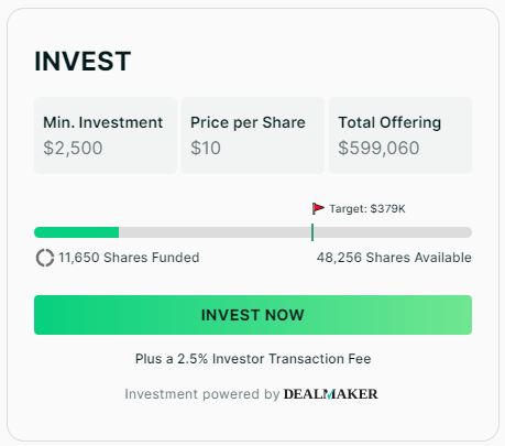 Invest page from reAlpha. Image from InvestorJunkie. 